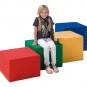 Sitzelement, Hocker quadratisch L, Sitzfläche 45x45 cm, Höhe 45 cm, 